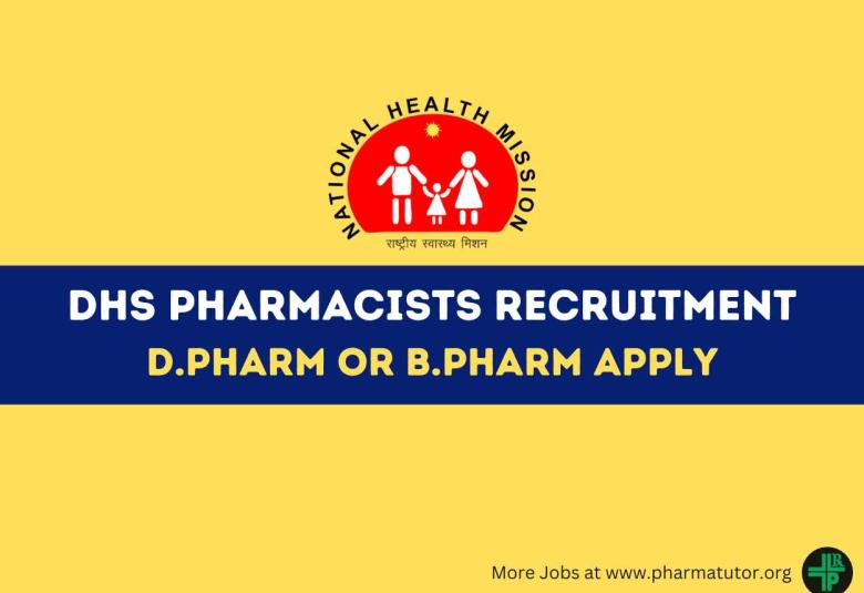 Job for Pharmacists at District Health Society Narmada