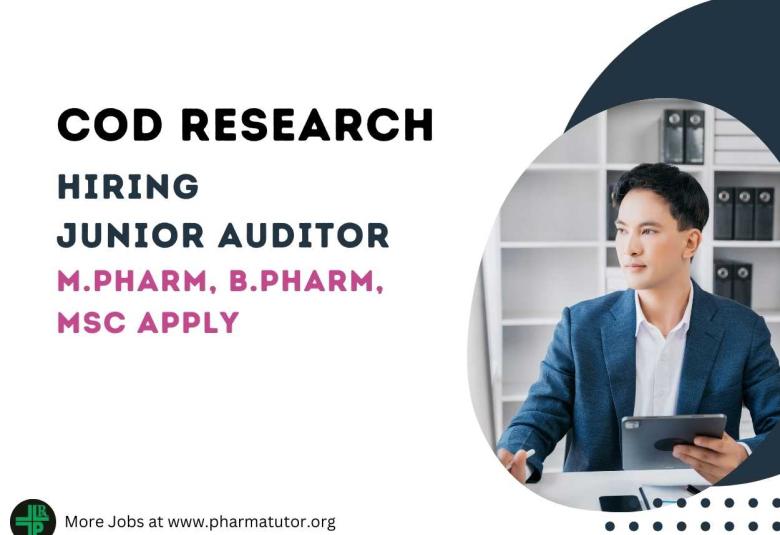 Hiring Junior Auditor at COD Research