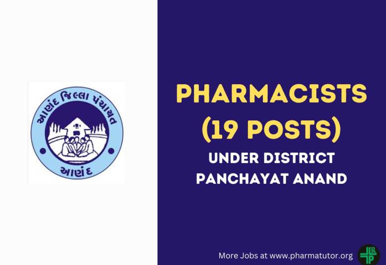 Recruitment for Pharmacists under District Panchayat Anand