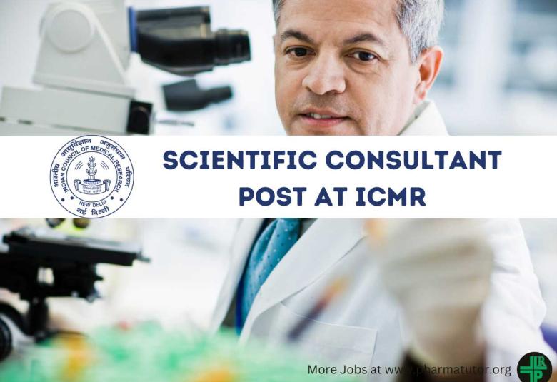 Work as Scientific Consultant at Indian Council of Medical Research