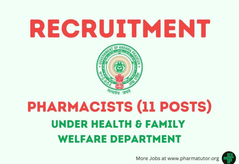Job for Pharmacists under Health & Family Welfare Department