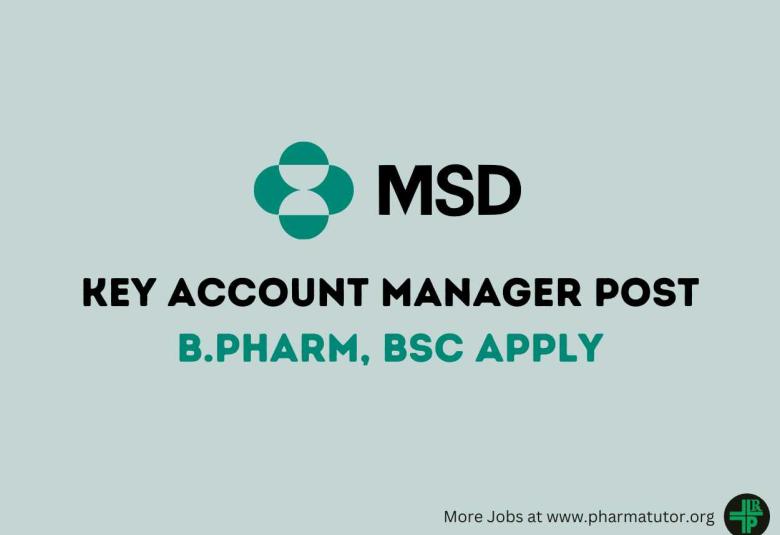 MSD looking for Key Account Manager