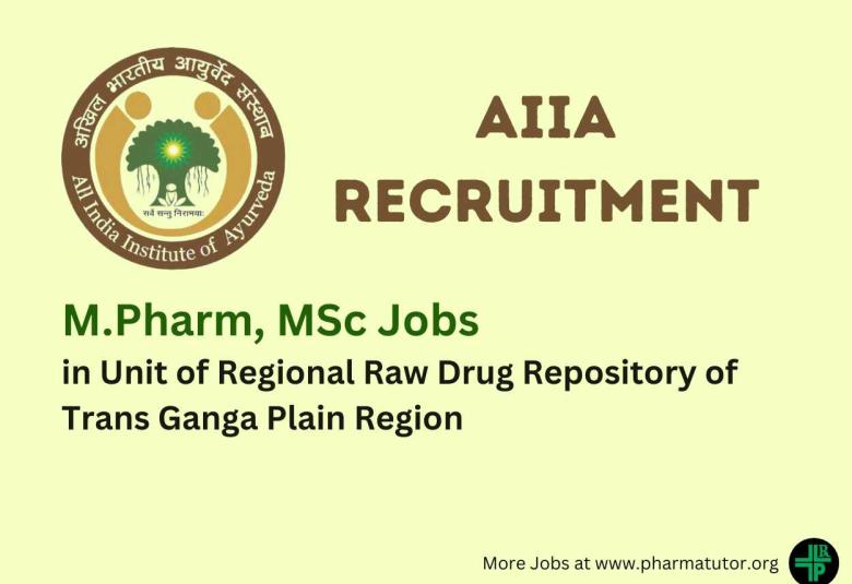 Vacancy for M.Pharm, MSc in Unit of Regional Raw Drug Repository of Trans Ganga Plain Region