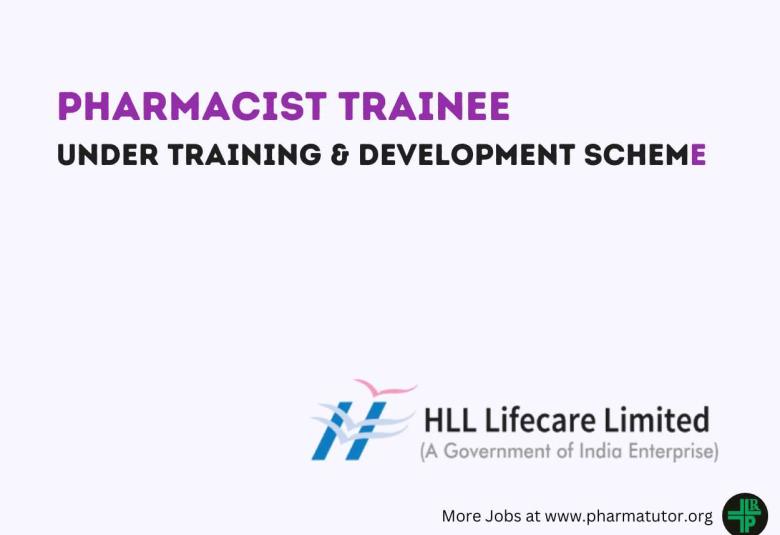 Job for Pharmacist Trainee at HLL Lifecare Limited