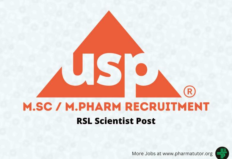 United States Pharmacopeia Hiring RSL Scientist