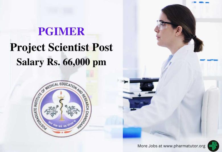 Vacancy for Project Scientist under National Health Research program at PGIMER