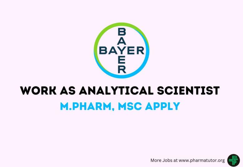 Work as Analytical Scientist at Bayer