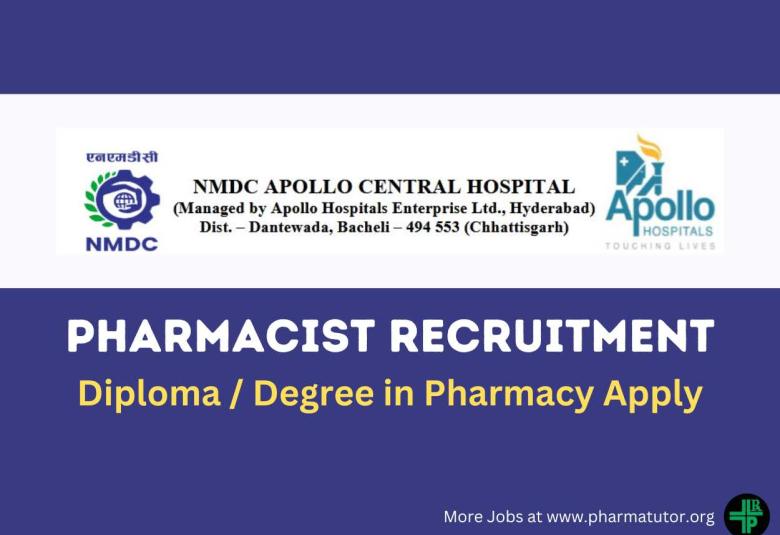 Interview for Pharmacist at NMDC Apollo Central Hospital