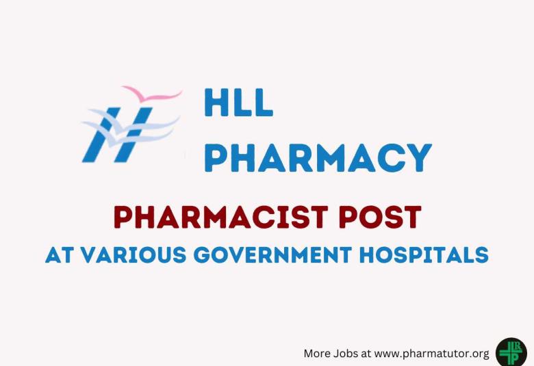 Job for Pharmacist in HLL Pharmacy outlet’s at various government hospitals