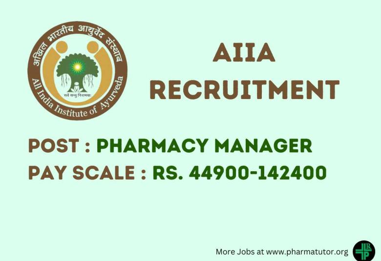 Career for Pharmacy Manager at AIIA