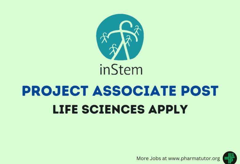 iBRIC-inStem invites applications for post of Project Associate
