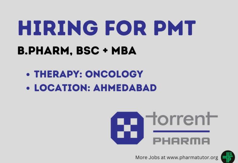 Torrent Pharmaceuticals hiring for a Product Management Team