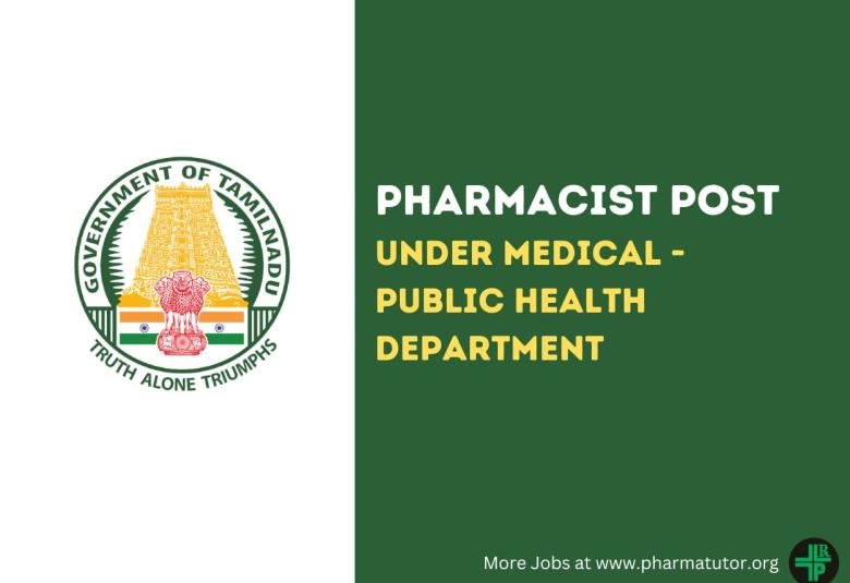 Job for Pharmacist under Medical - Public Health Department