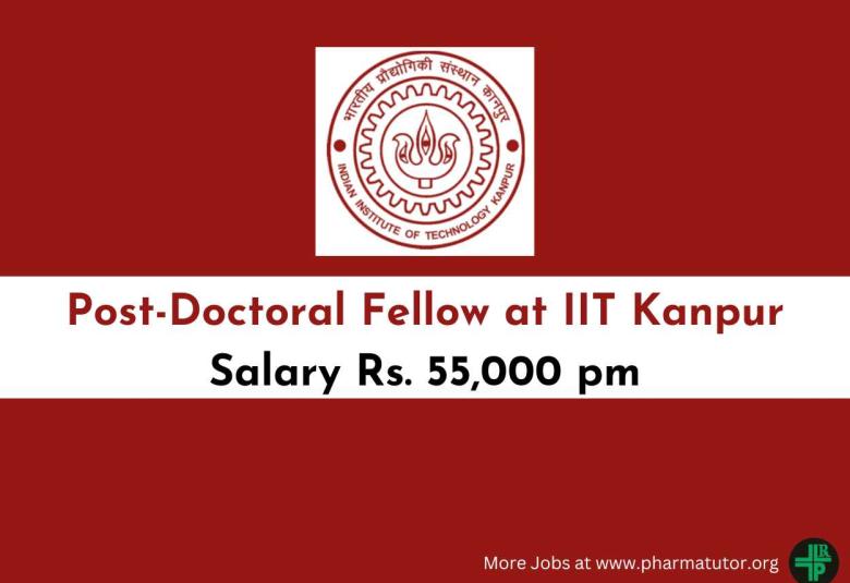 Applications are invited for Post-Doctoral Fellow at IIT Kanpur