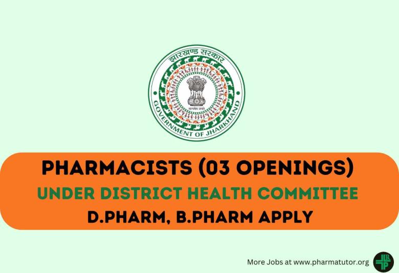 Openings for Pharmacists under District Health Committee