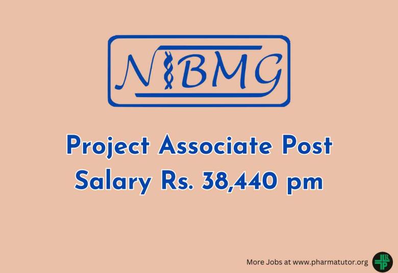 Applications are invited for Project Associate at NIBMG