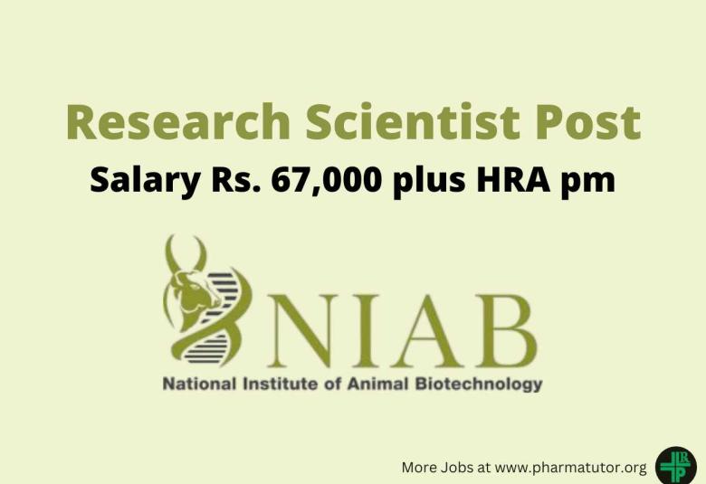 Applications are invited for Research Scientist at NIAB