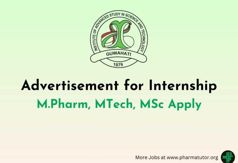IASST Advertisement for Internship