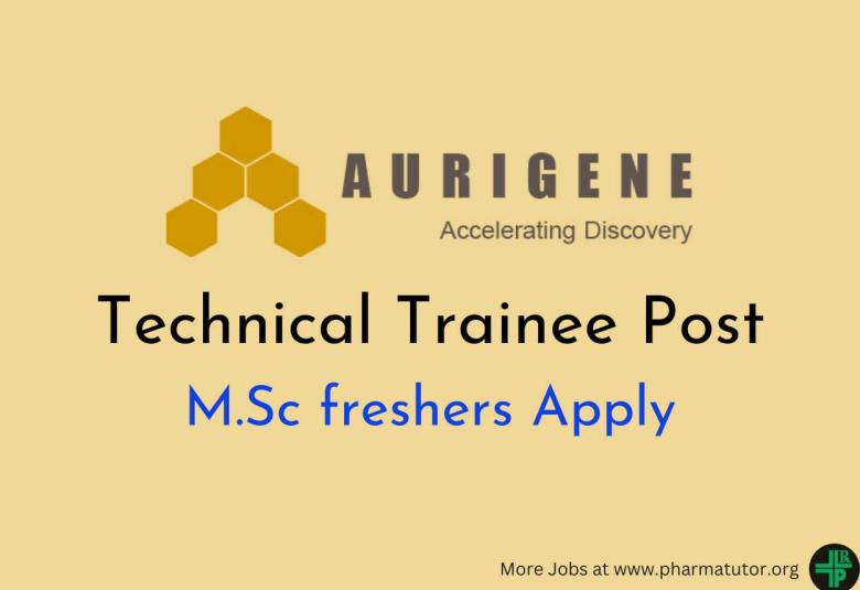 Walk in Drive for Technical Trainee at Aurigene