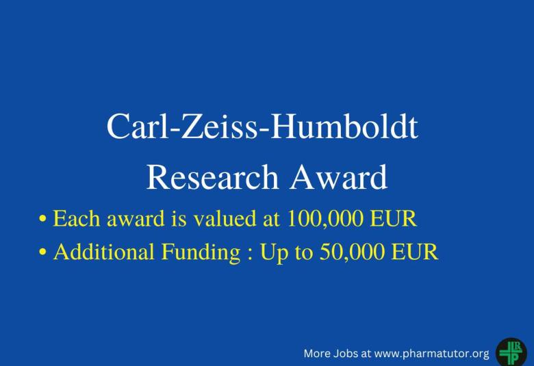 Carl-Zeiss-Humboldt Research Award
