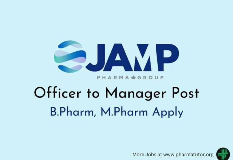 JAMP group  looking for Officer to Manager