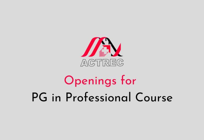 Openings for PG in Professional Course at ACTREC