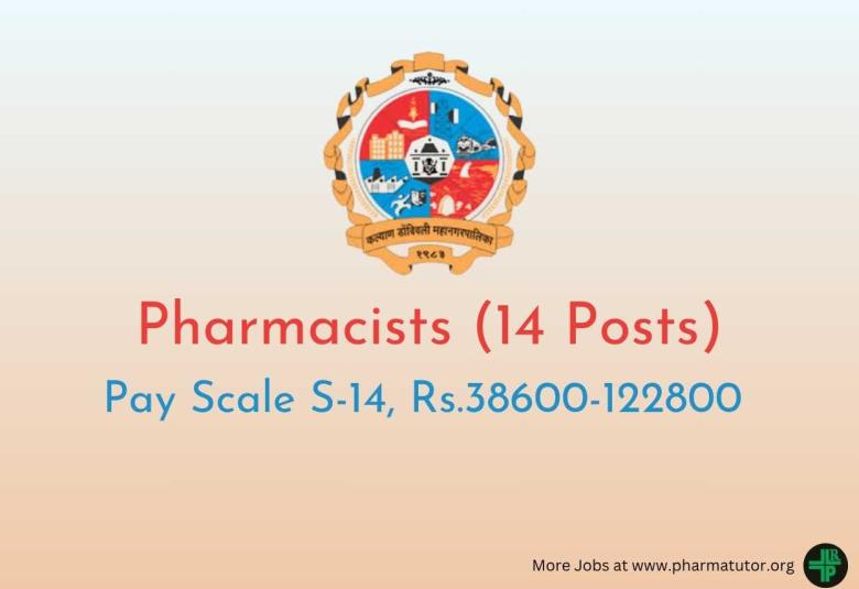 Openings for Pharmacists at Municipal Corporation