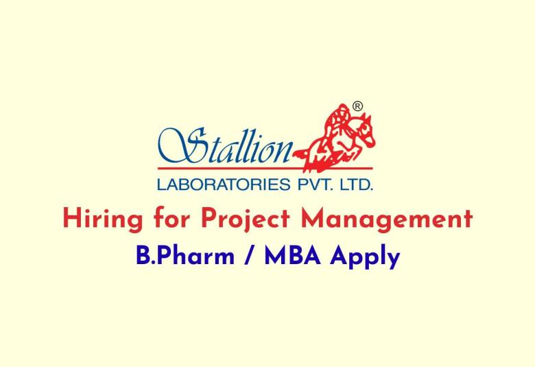 Stallion Laboratories Hiring for Project Management