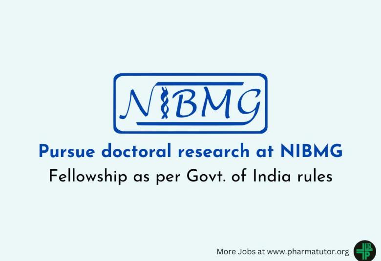 Applications are invited from suitable candidates to pursue doctoral research at NIBMG