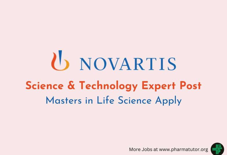 Novartis looking for Expert Science & Technology