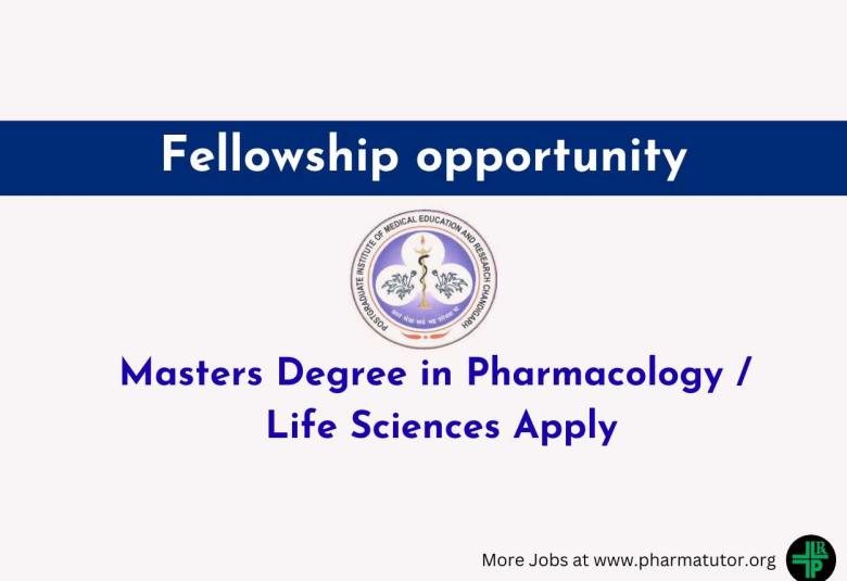 Fellowship opportunity in Department of Pharmacology in PGIMER