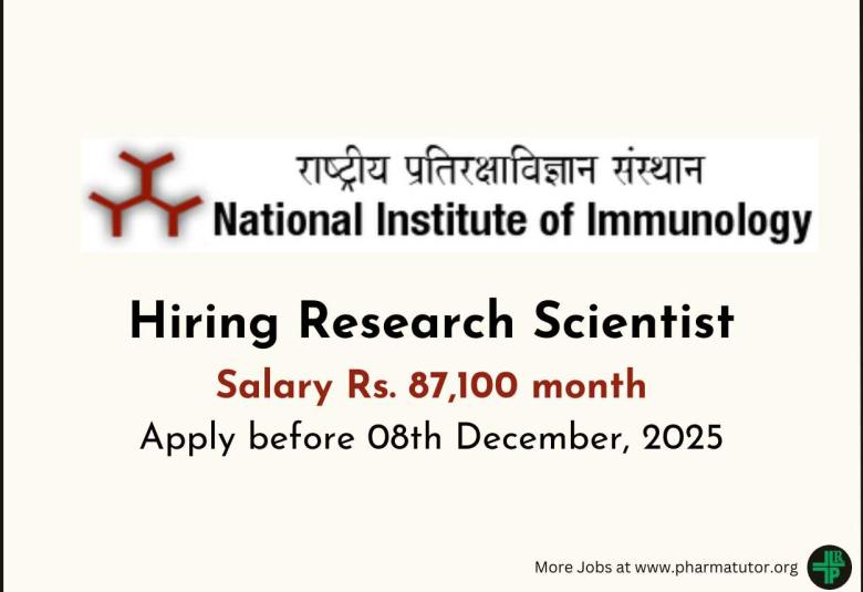 National Institute of Immunology Hiring Research Scientist