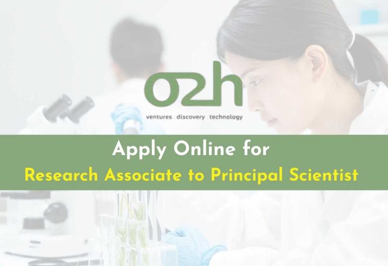 Apply Online for Research Associate to Principal Scientist at o2h group