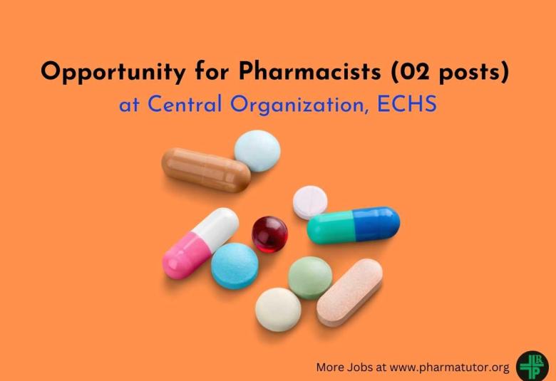 Central Organization ECHS looking for Pharmacists
