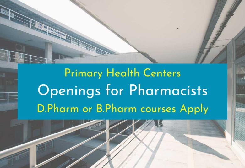 Primary Health Centers Openings for Pharmacists