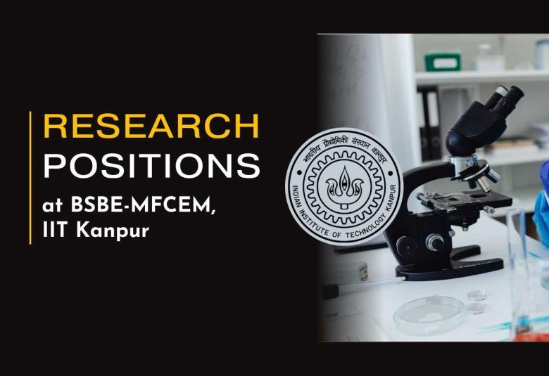 Research positions at BSBE-MFCEM, IIT Kanpur