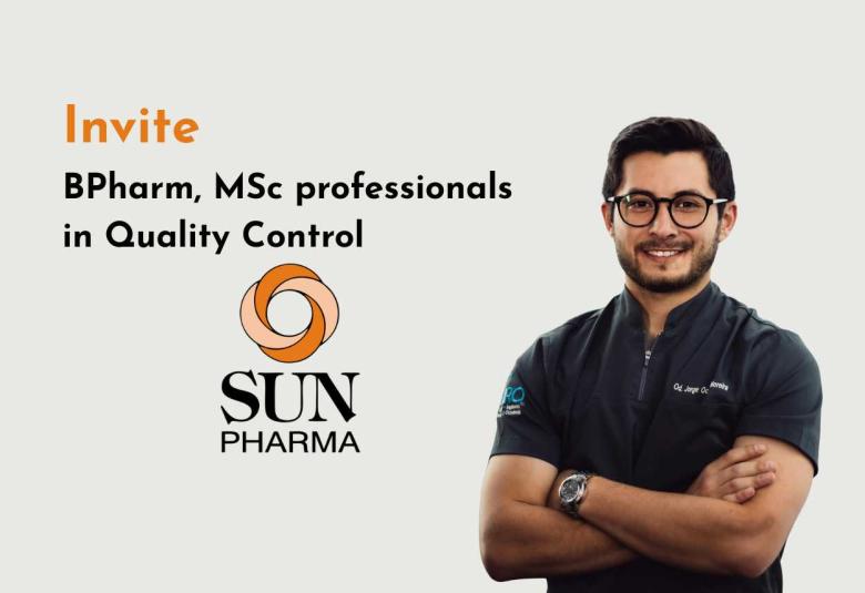Quality Control job in Sun Pharma