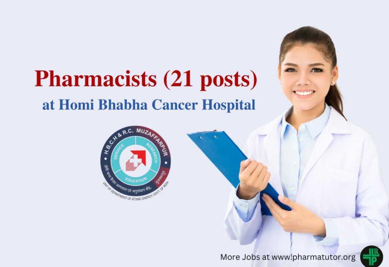 Walk in Interview for Pharmacists at Homi Bhabha Cancer Hospital