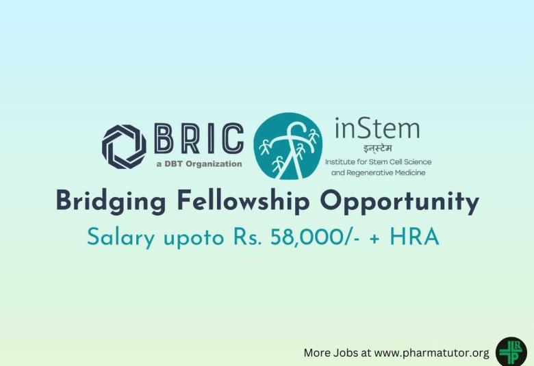 Bridging Fellowship Opportunity at BRIC-inStem