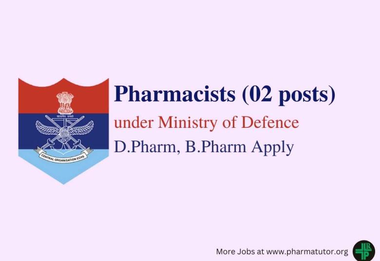 ECHS invites applications for Post of Pharmacist
