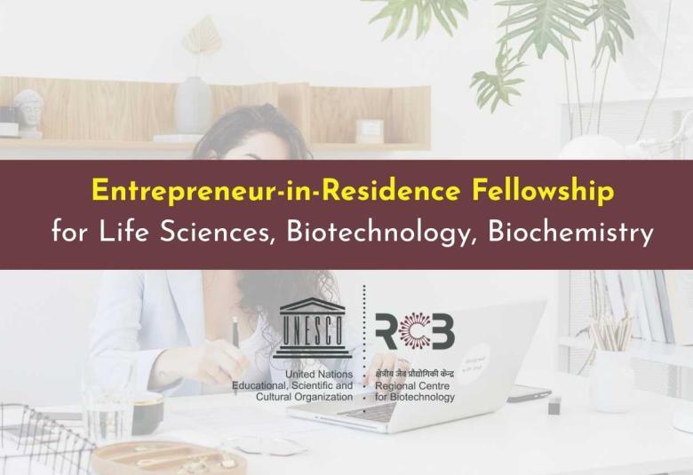 RCB Entrepreneur-in-Residence Fellowship for Life Sciences & Biotechnology