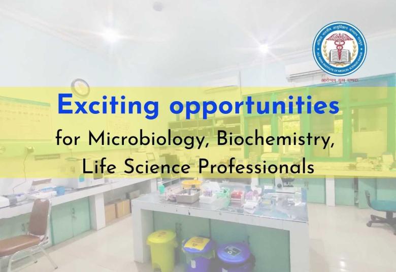 Exciting opportunities for Microbiology, Biochemistry, Life Science Professionals at State Level VRDL