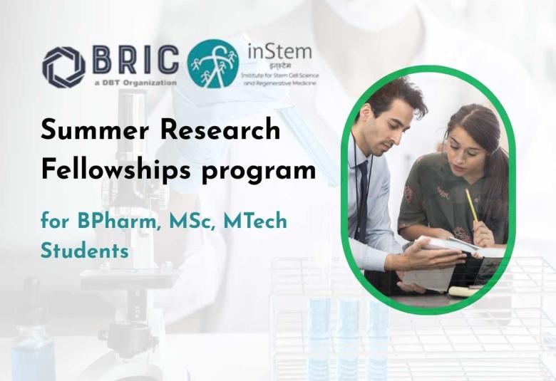 inStem Announces Summer Research Fellowship Programme for Pharmacy and Science Students