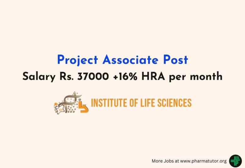 Institute of Life Sciences looking for Project Associate