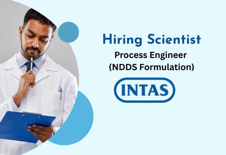 Intas Pharma Hiring Scientist
