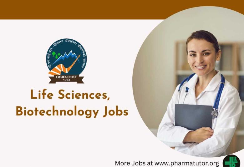 Life Sciences, Biotechnology Jobs at IHBT