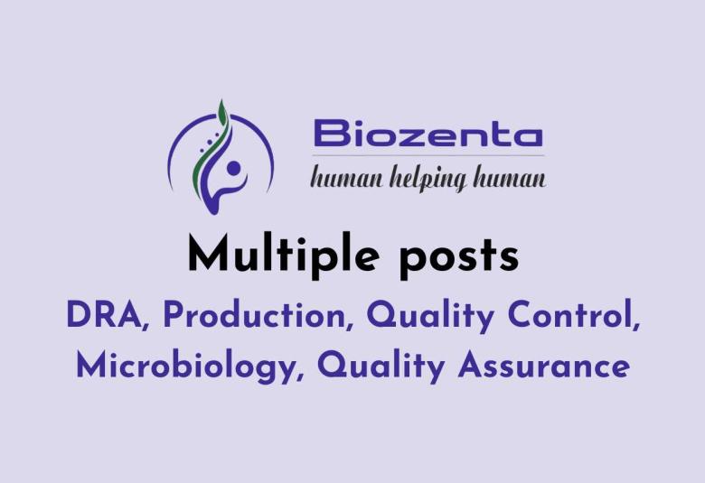 Multiple posts at Biozenta Lifescience