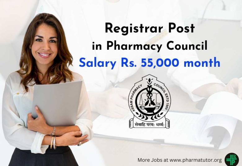Online applications are invited from pharmacists to work in Pharmacy Council for the post of Registrar