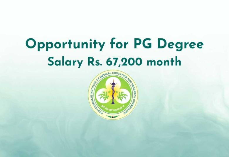 Opportunity for Post Graduate Degree as Research Scientist at PGIMER