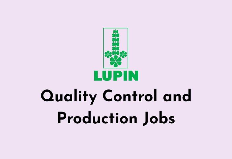 Quality Control and Production Jobs at LUPIN LTD